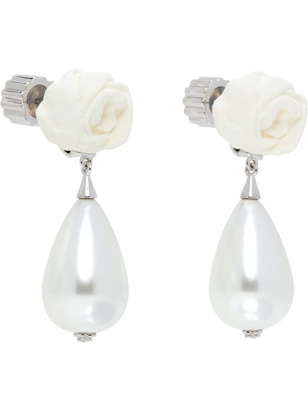 Shushu/Tong YVMINエディション Paper Ball Faux-Pearl Pendant ピアス - 画像2