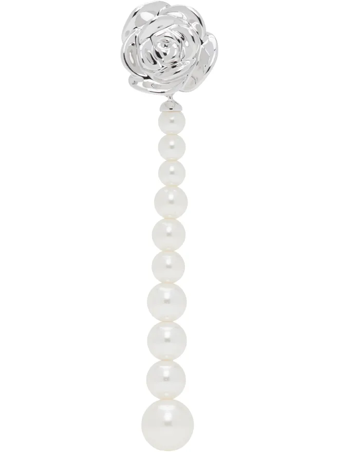 Shushu/Tong Shushu/Tong YVMINエディション Faux-Pearl Chain Rose シングルピアスの商品画像