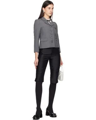 Shushu/Tong YVMINエディション Faux-Pearl Chain Bow Rose シングルピアス - サムネイル4