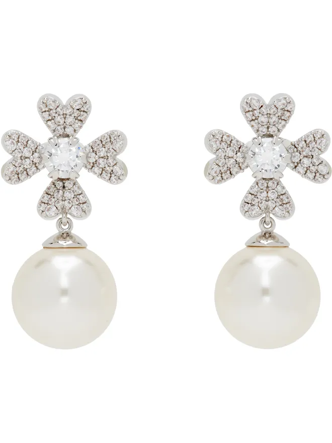 Shushu/Tong Shushu/Tong YVMINエディション Cruciate Flower Faux-Pearl ピアスの商品画像