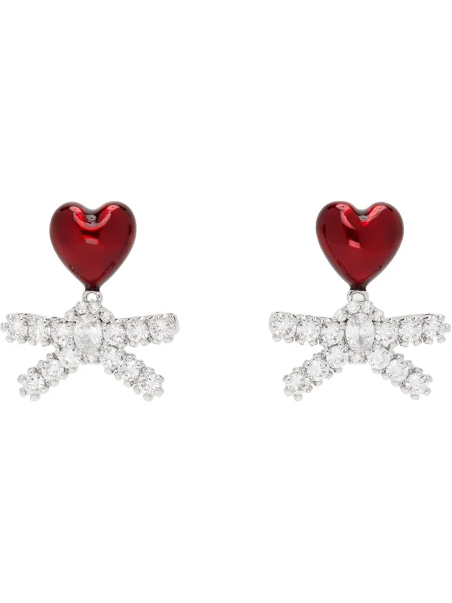 Shushu/Tong Shushu/Tong YVMINエディション Enamel Heart Gem Bowknot ピアスの商品画像