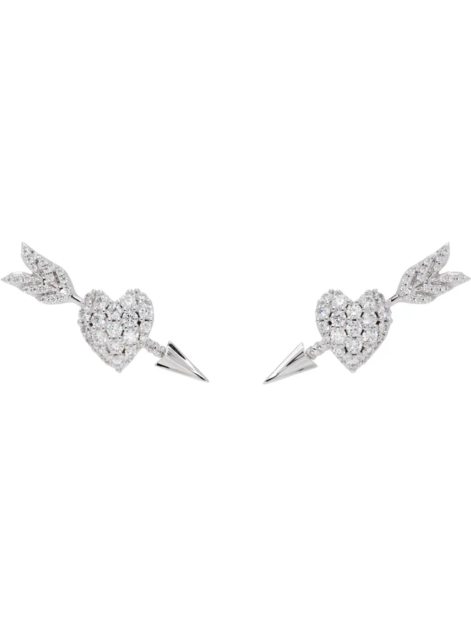 Shushu/Tong Shushu/Tong YVMINエディション Fully Inlaid Heart Arrow ピアスの商品画像