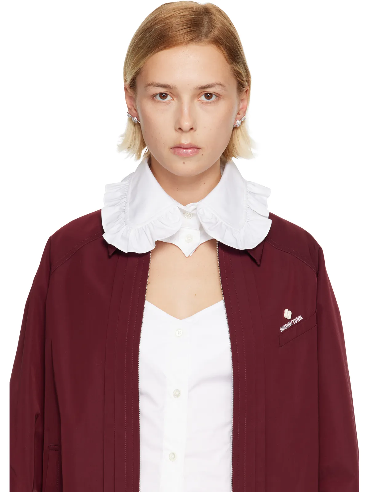 Shushu/Tong YVMINエディション Fully Inlaid Heart Arrow ピアス - 画像3