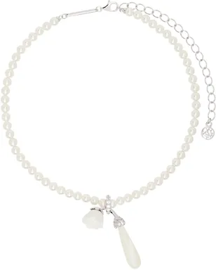 Shushu/Tong SSENSE限定 Bridalカプセルコレクション YVMINエディション Ceramic Rose フェイクパール ネックレス - サムネイル1