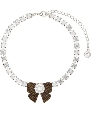 Shushu/Tong YVMINエディション Fabric Bow Gemstone ネックレス - サムネイル1