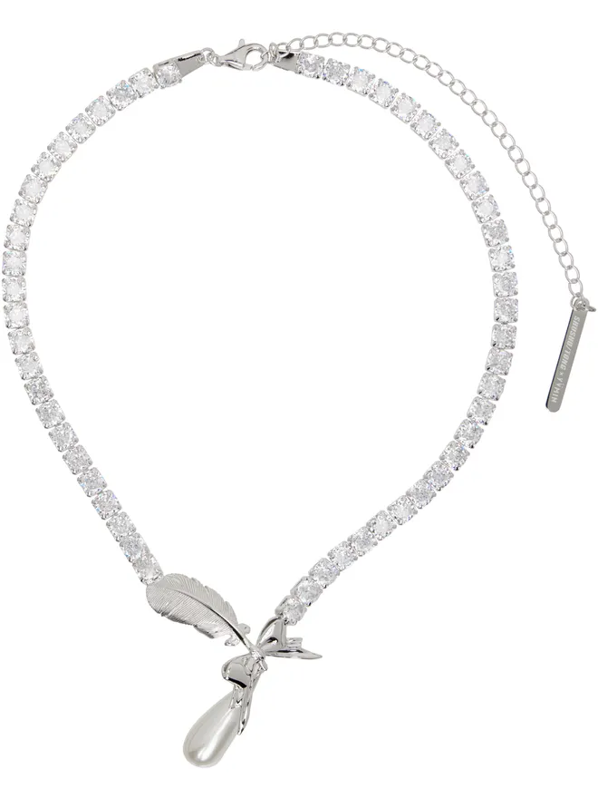 Shushu/Tong Shushu/Tong YVMINエディション Teardrop Zircon Feather ネックレスの商品画像