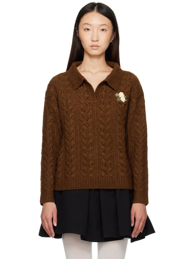 Shushu/Tong Shushu/Tong ラペルカラー ニットポロシャツの商品画像