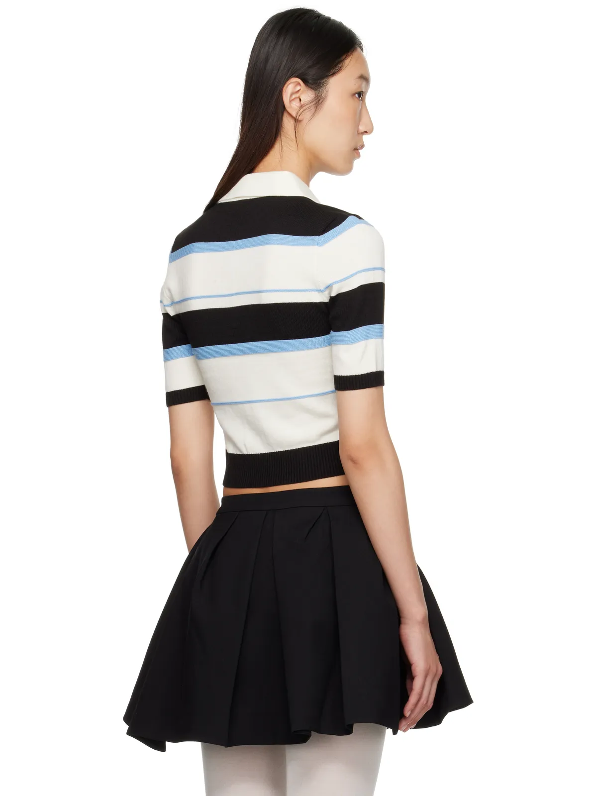 Shushu/Tong Stripe-Knit ポロシャツ - 画像3