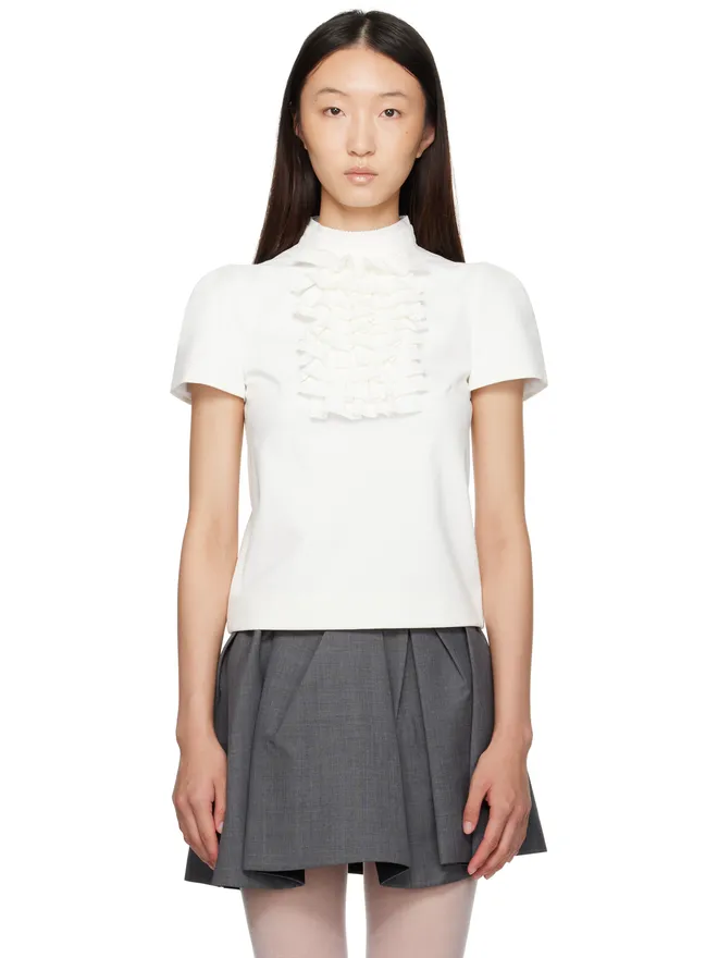 Shushu/Tong Shushu/Tong Patchwork Embellished Round Collar トップスの商品画像
