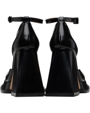 Shushu/Tong ブラック Round Toe Strap High ヒール - サムネイル2