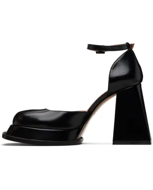 Shushu/Tong ブラック Round Toe Strap High ヒール - サムネイル3