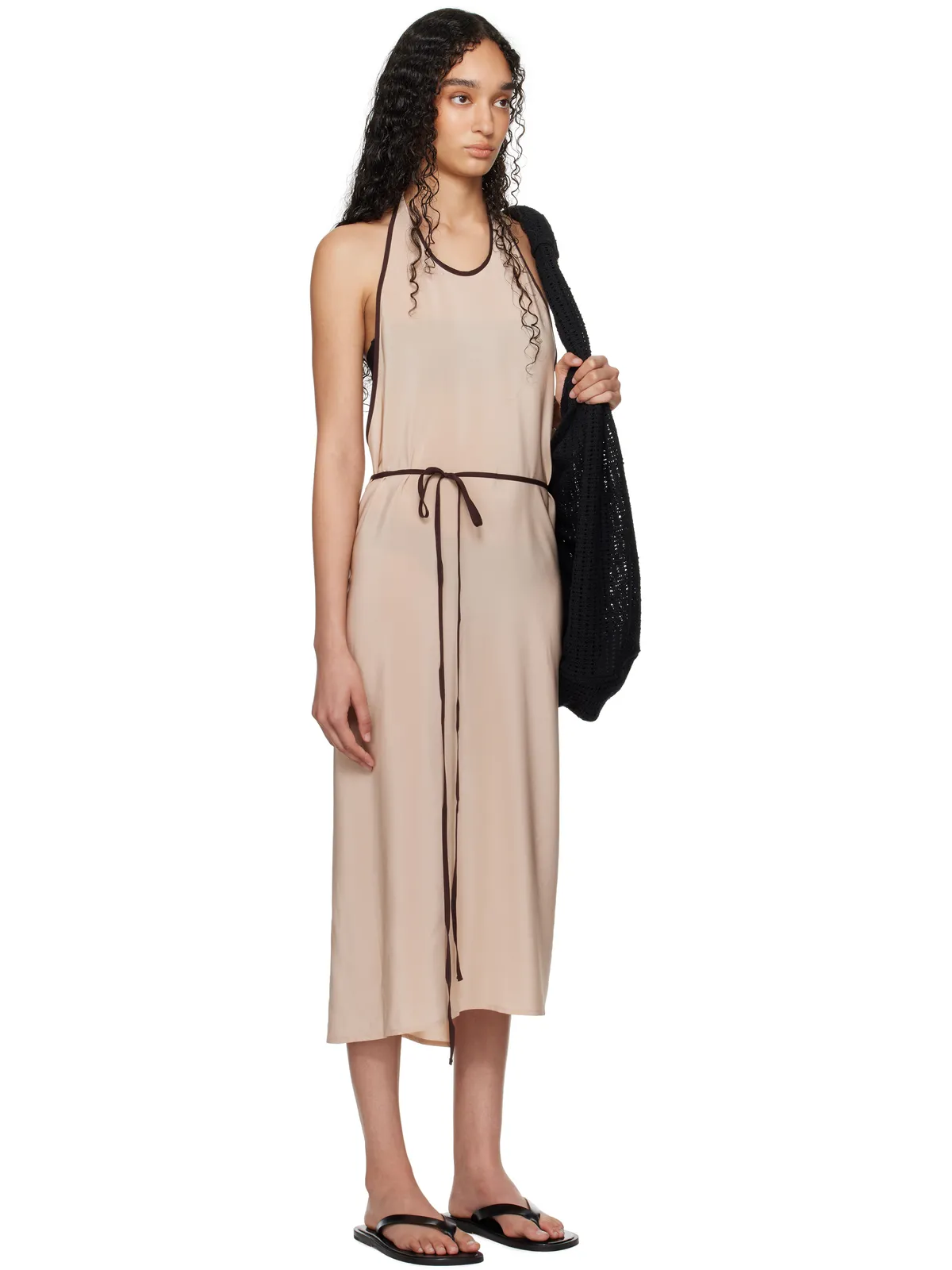 Baserange SSENSE限定 Apron Wrap ミディアムワンピース - 画像2