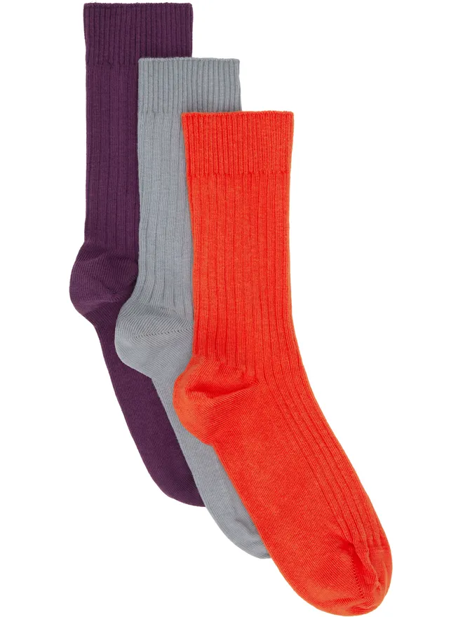 Baserange Baserange Overankle リブ ソックス 3足セットの商品画像