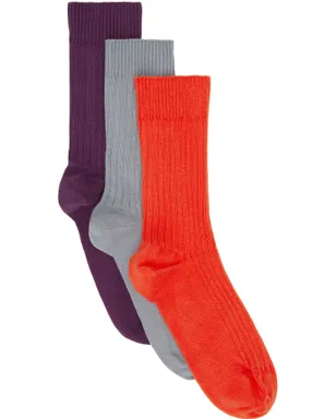 Baserange Overankle リブ ソックス 3足セット - サムネイル1