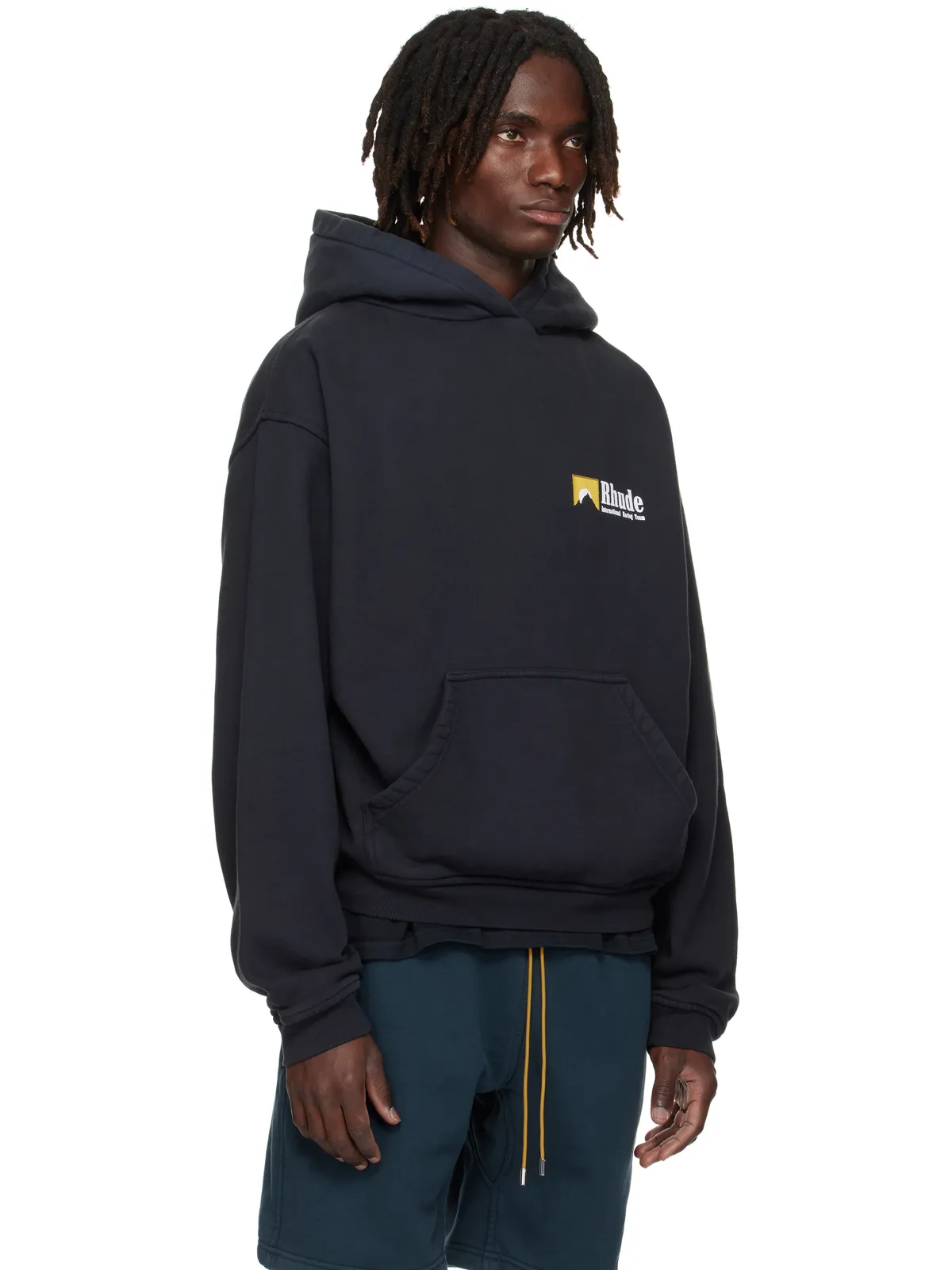 Rhude International Racing ロゴ フーディ - 画像2