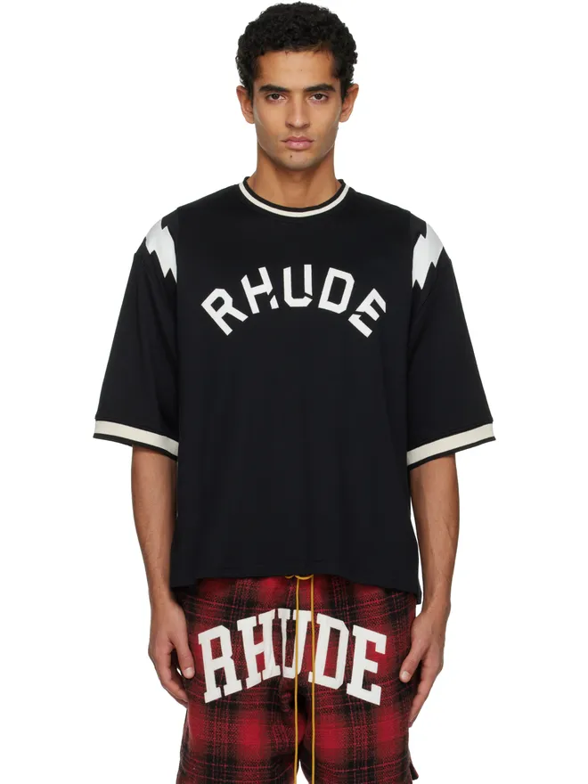 Rhude Rhude 'Rhude' Lightning Ringer Jersey Tシャツの商品画像