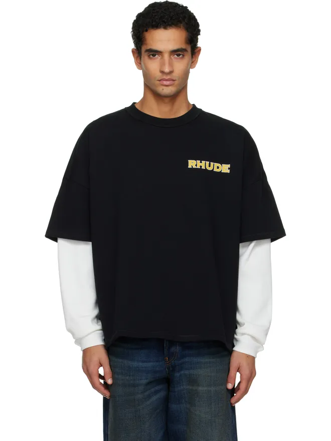 Rhude Rhude 'Rhude' Steel Double-Layered Tシャツの商品画像