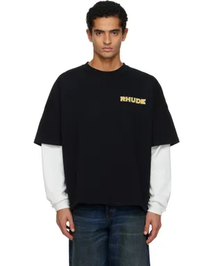 Rhude 'Rhude' Steel Double-Layered Tシャツ - サムネイル1