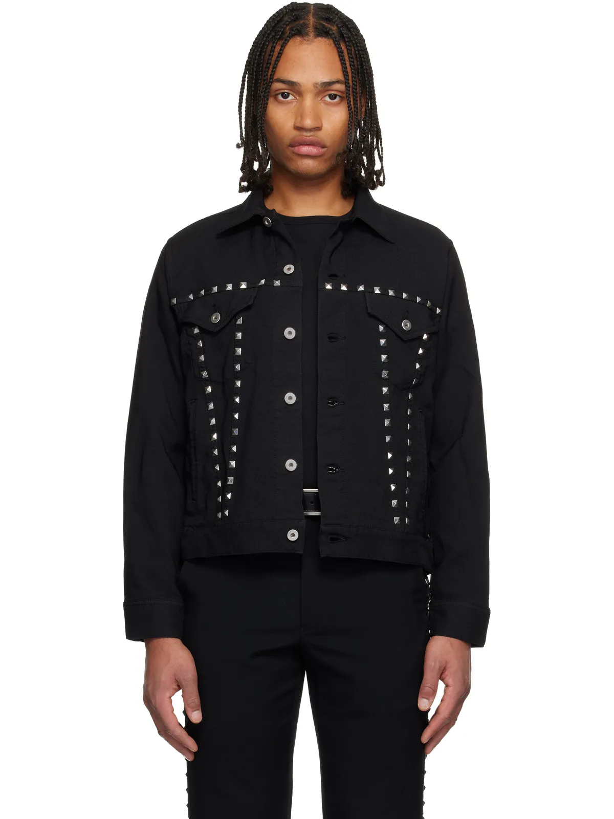 Black Comme des Garçons スタッズ ジャケット - 画像1