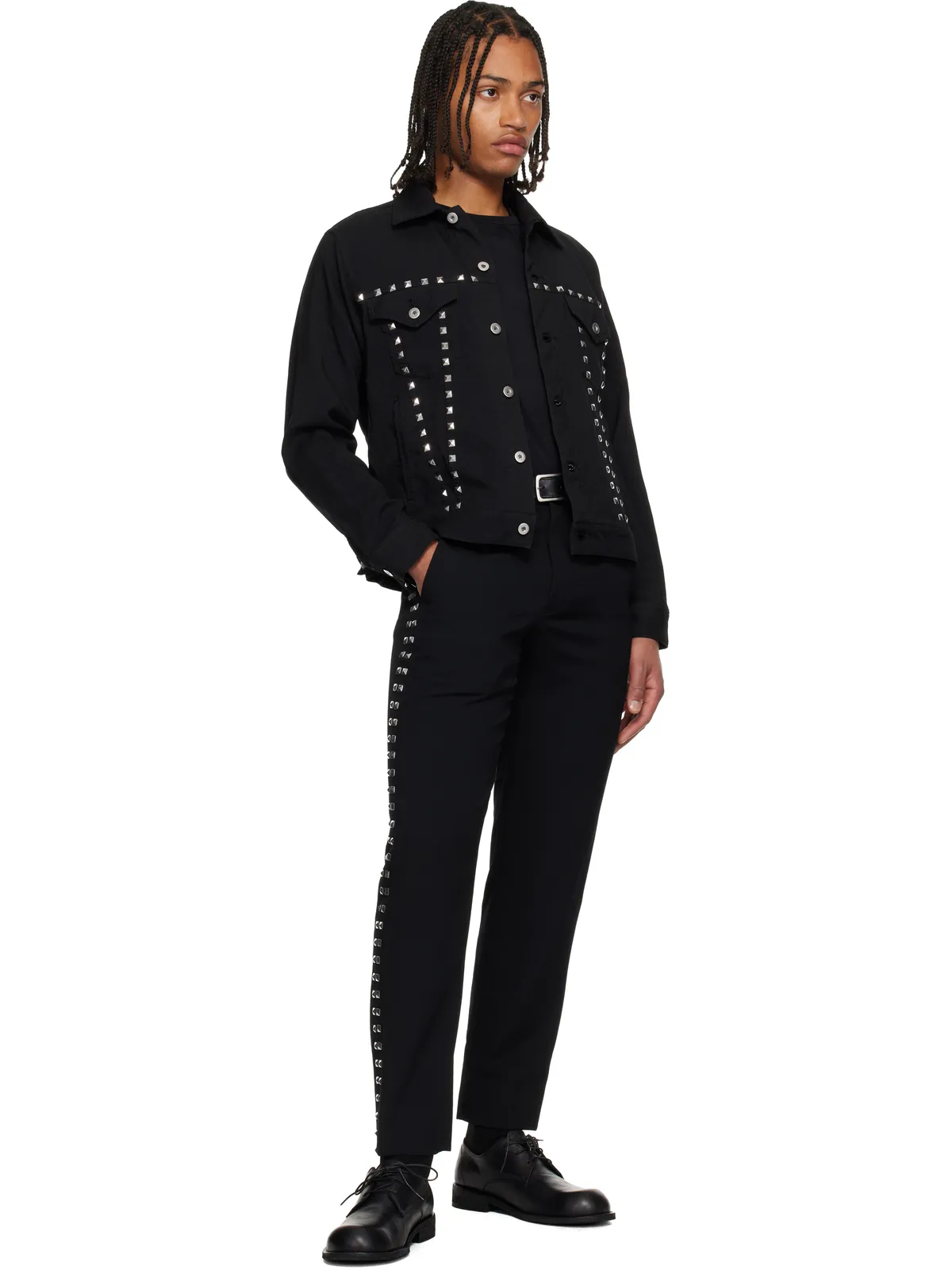 Black Comme des Garçons スタッズ ジャケット - 画像4