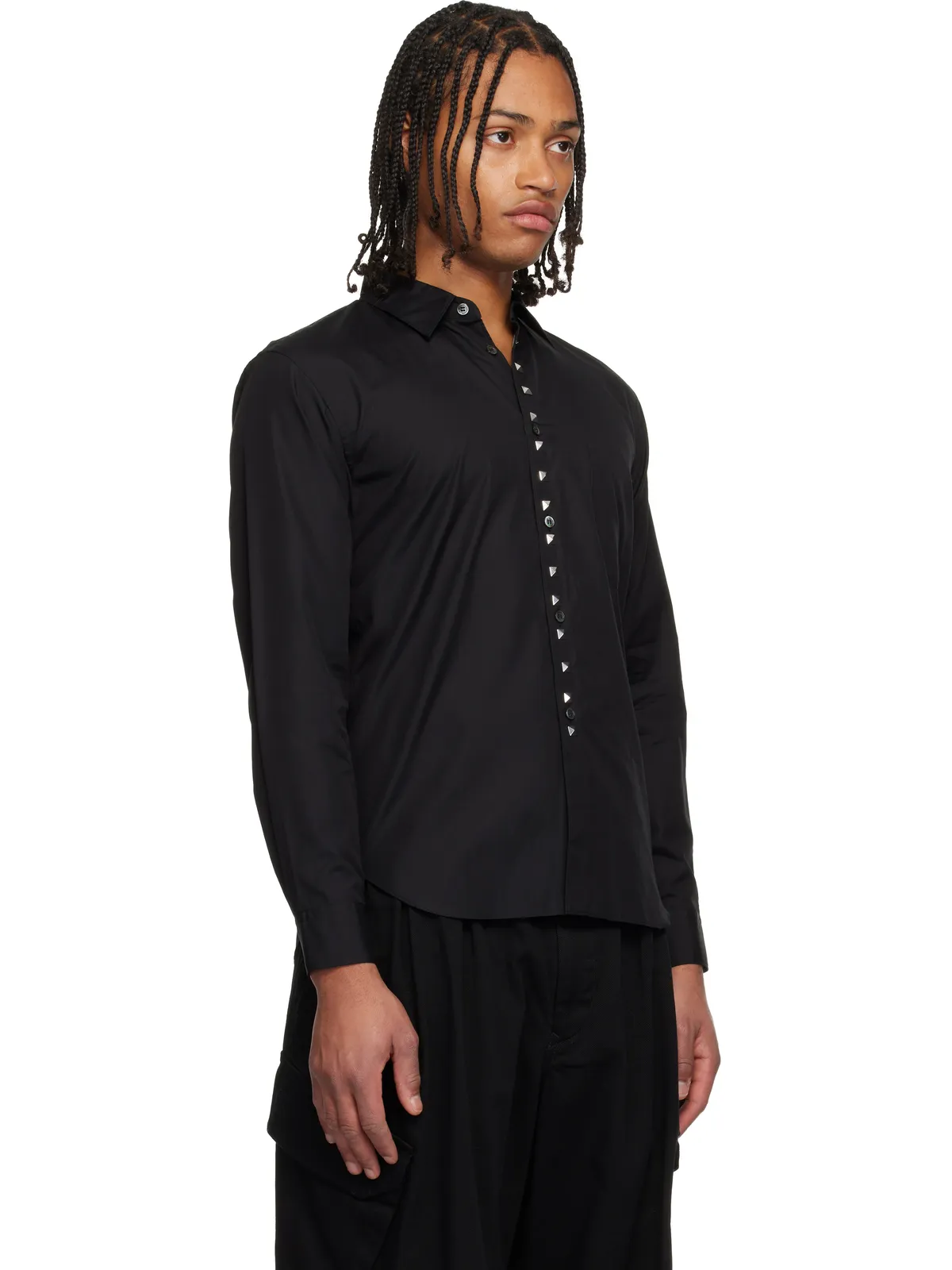 Black Comme des Garçons スタッズ シャツ - 画像2