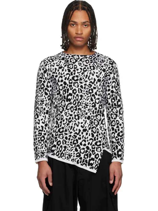 Black Comme des Garçons Black Comme des Garçons レオパード セーターの商品画像