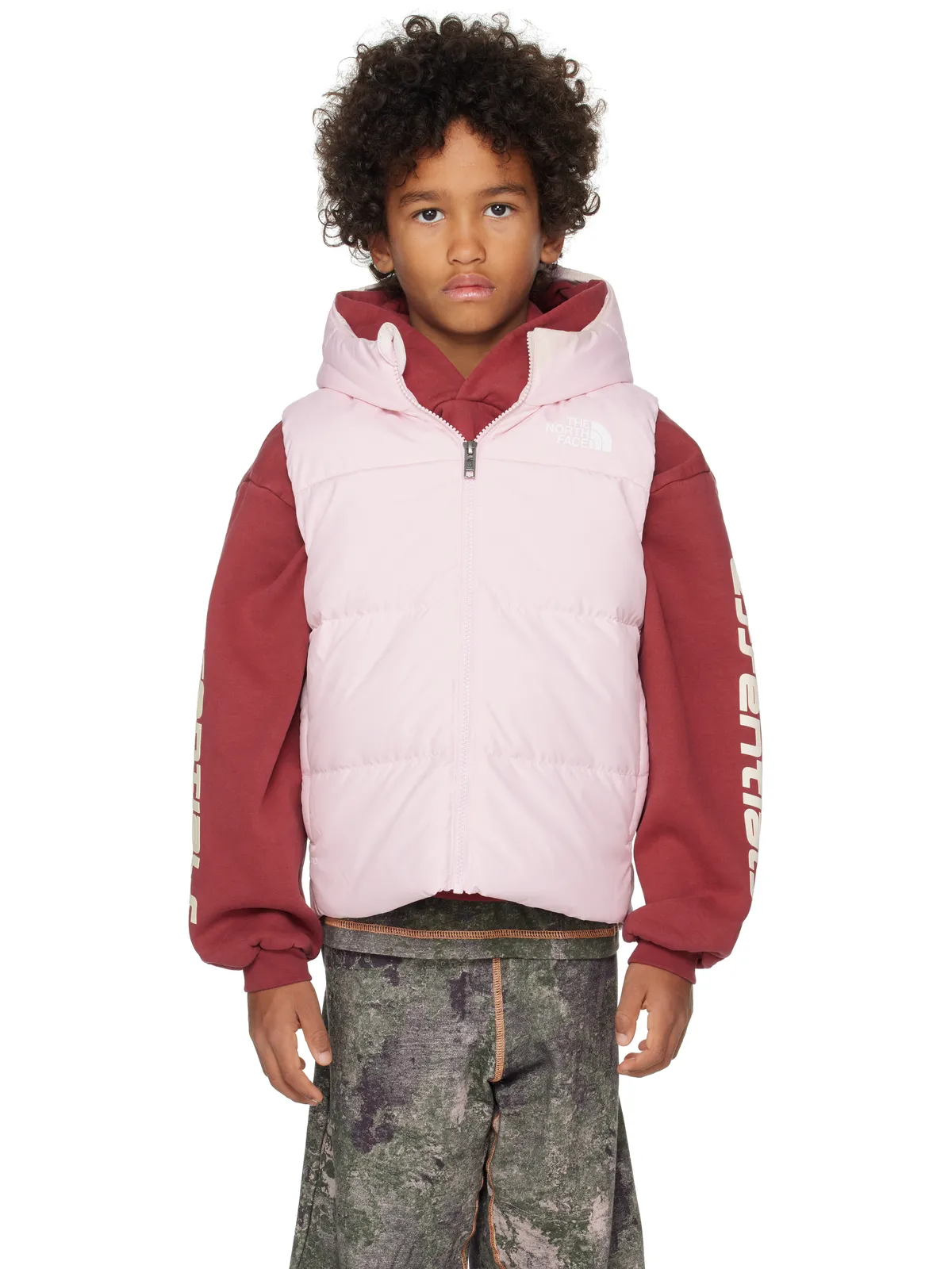 The North Face Kids ジュニア｜ North フード付き ダウンベスト - 画像1