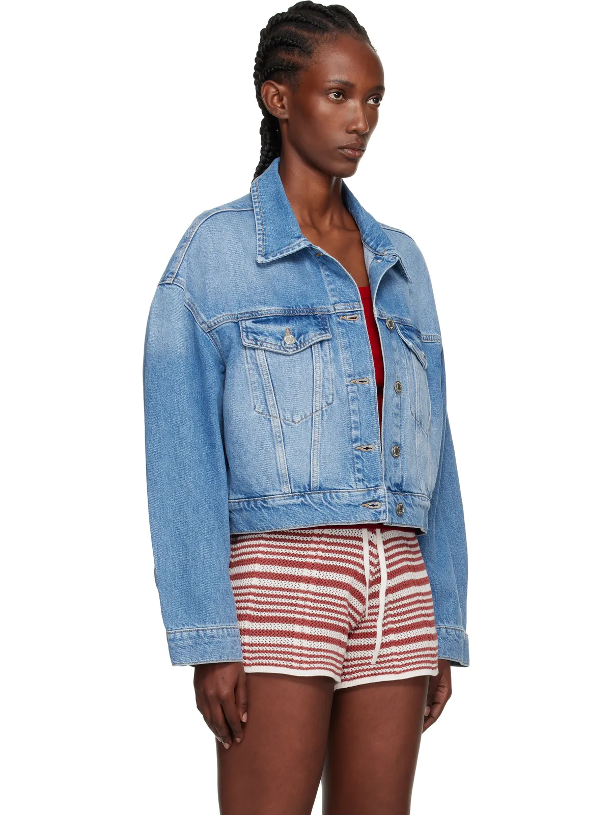 Holzweiler クロップド デニムジャケット - 画像2