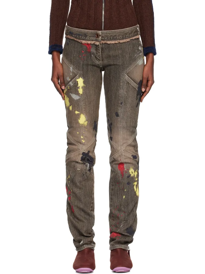 Kiko Kostadinov Kiko Kostadinov K Painted スリムジーンズの商品画像