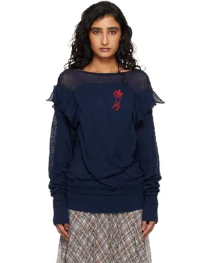 Vivienne Westwood リネンコットン ブレンド クリンクル セーター - サムネイル1