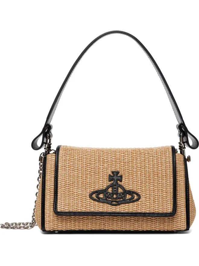 Vivienne Westwood Vivienne Westwood ミディアム Raffia-Effect Hazel ハンドバッグの商品画像