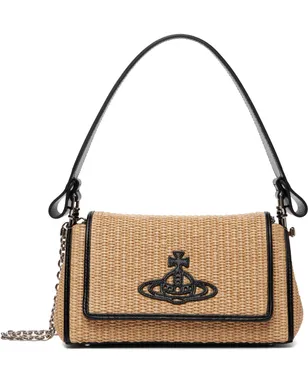 Vivienne Westwood ミディアム Raffia-Effect Hazel ハンドバッグ - サムネイル1