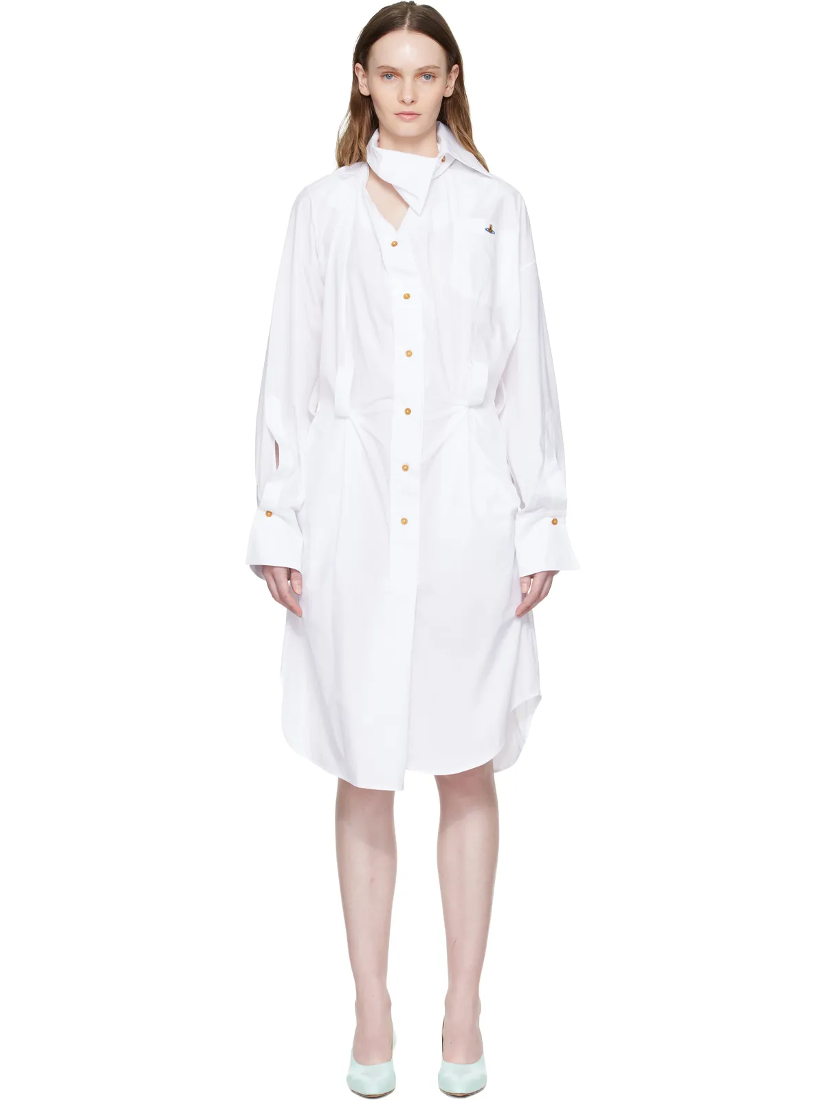 Vivienne Westwood Drunken シャツ ミディアムワンピース - 画像1