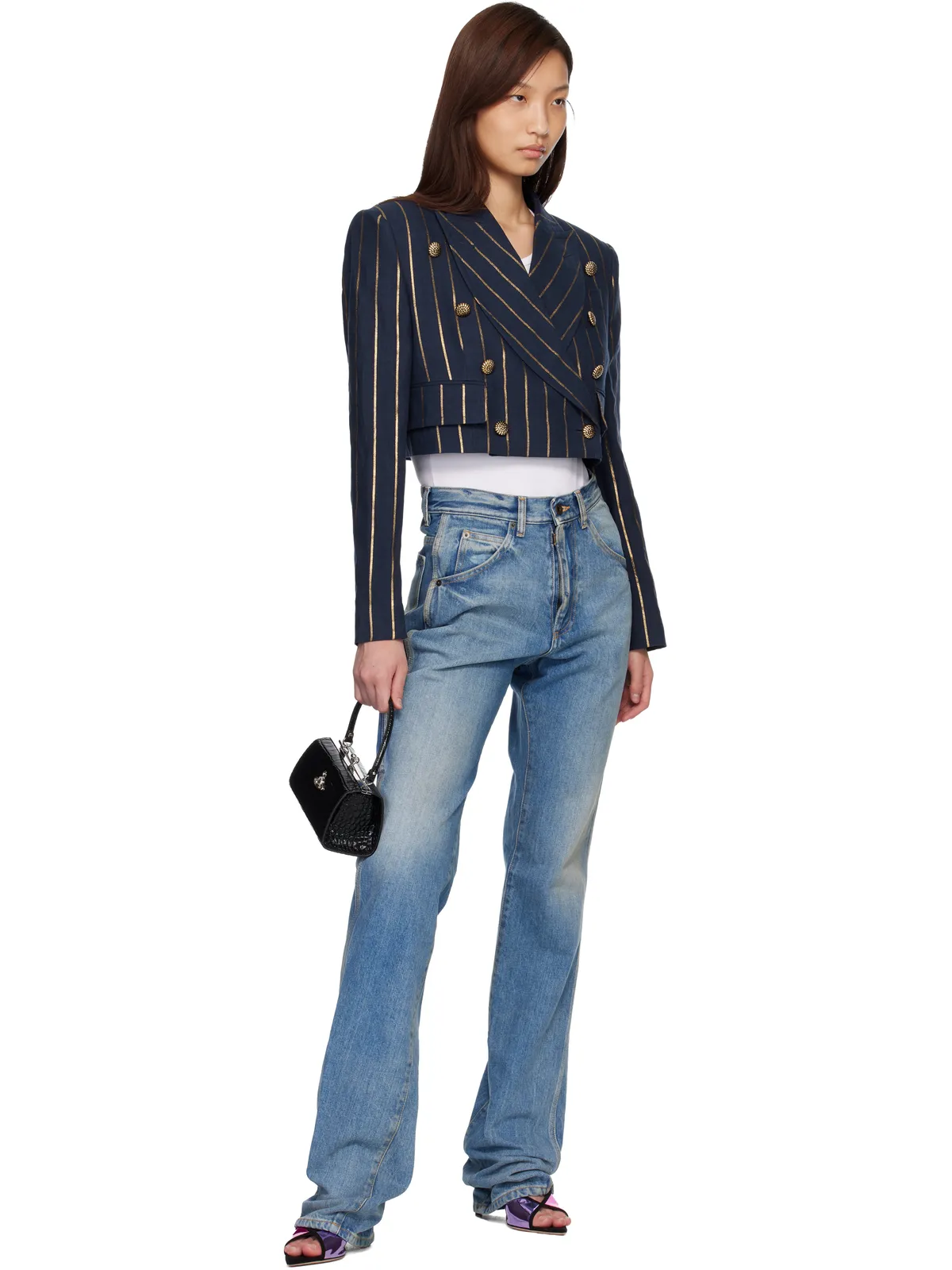 Vivienne Westwood Cut Off 長袖 テーラードジャケット - 画像4