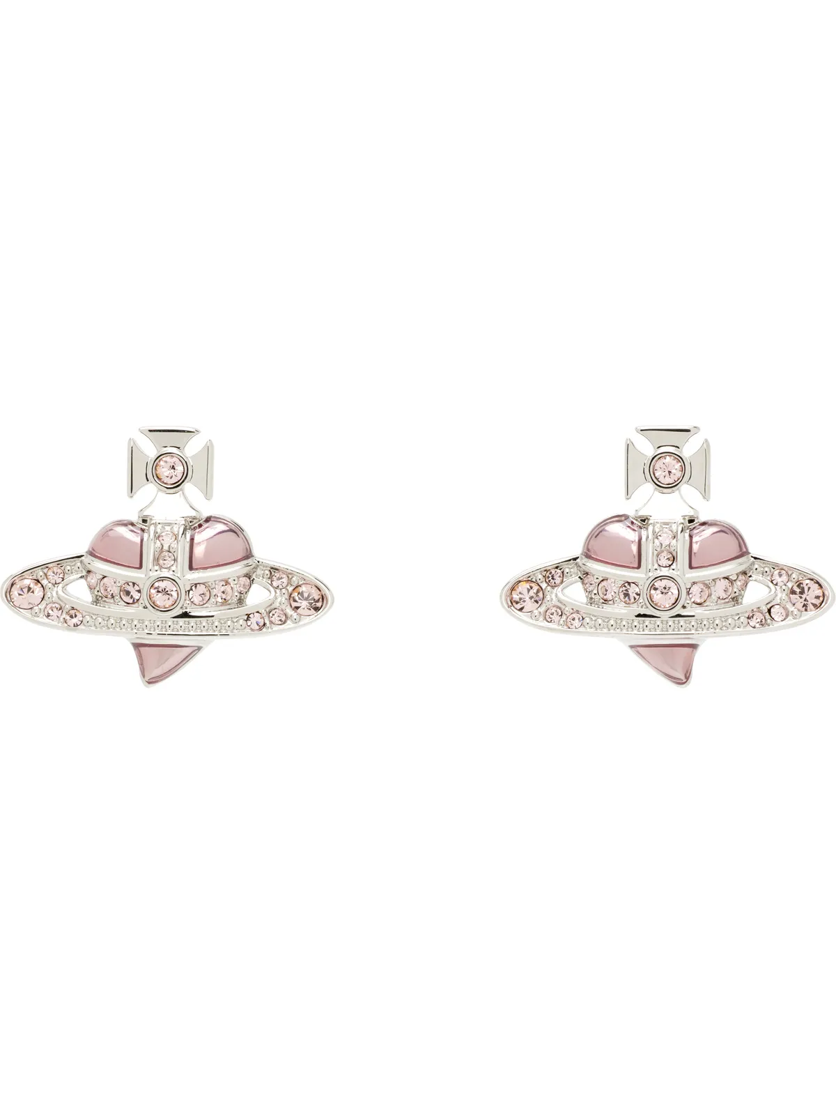 Vivienne Westwood New Diamante Heart ピアス - 画像1