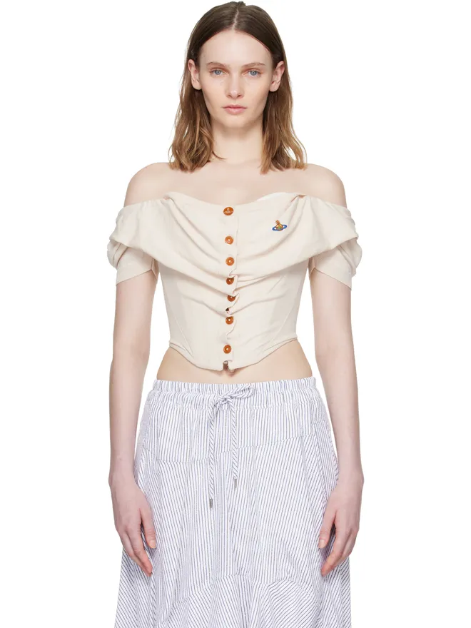 Vivienne Westwood Vivienne Westwood Bea 半袖 コルセット カーディガン ブラウスの商品画像