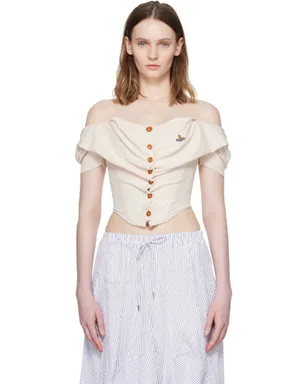 Vivienne Westwood Bea 半袖 コルセット カーディガン ブラウス - サムネイル1