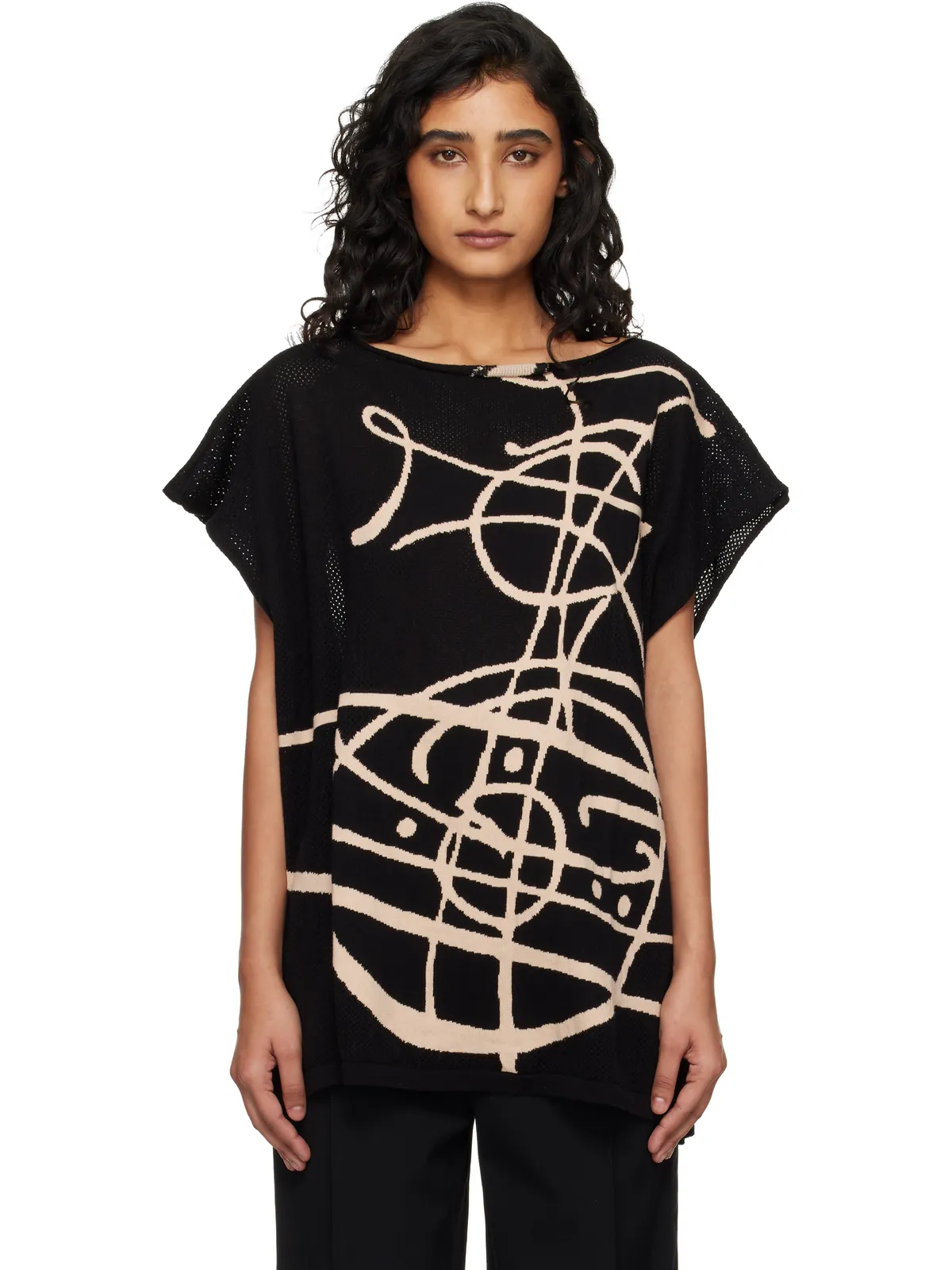 Vivienne Westwood Beach Top Graffiti Orb カバーアップ トップス - 画像1