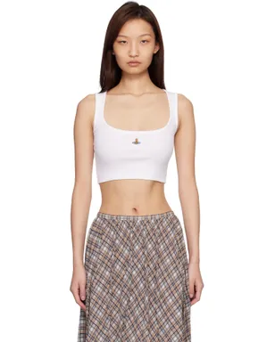 Vivienne Westwood クロップド リブタンクトップ - サムネイル1