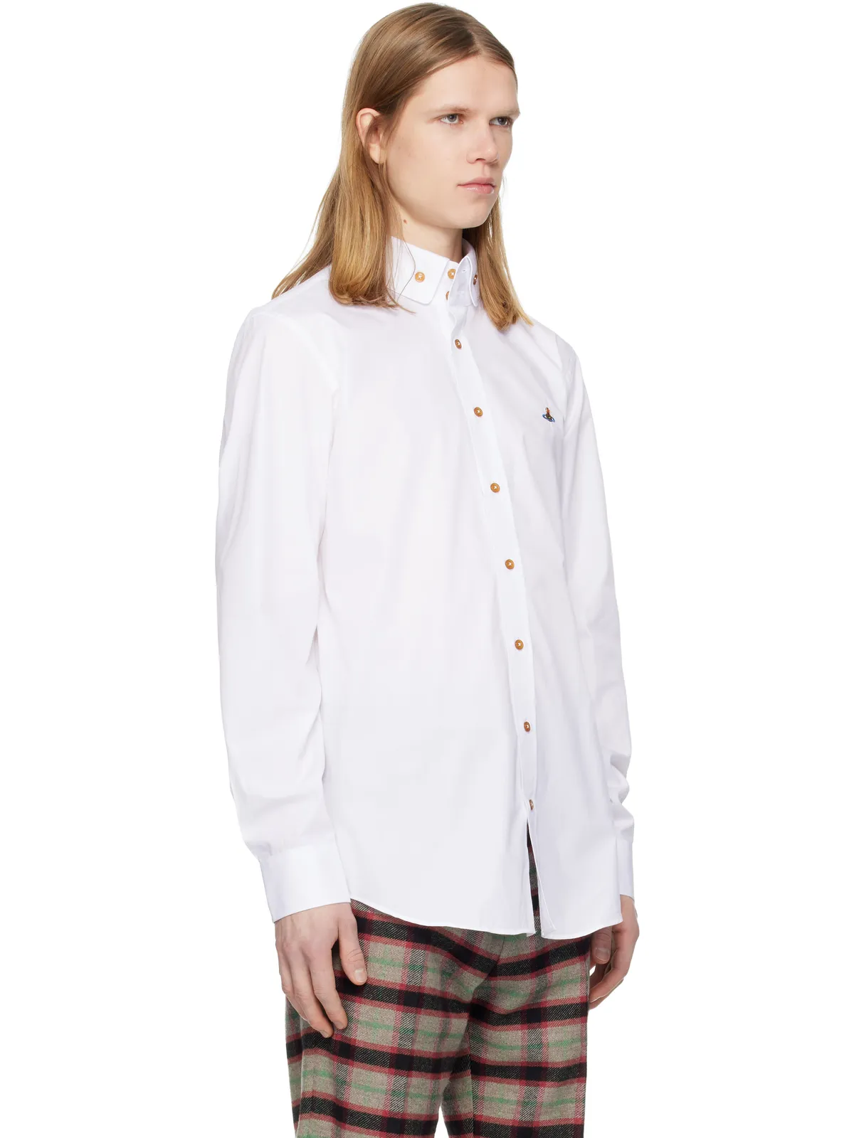 Vivienne Westwood Two Button Krall シャツ - 画像2