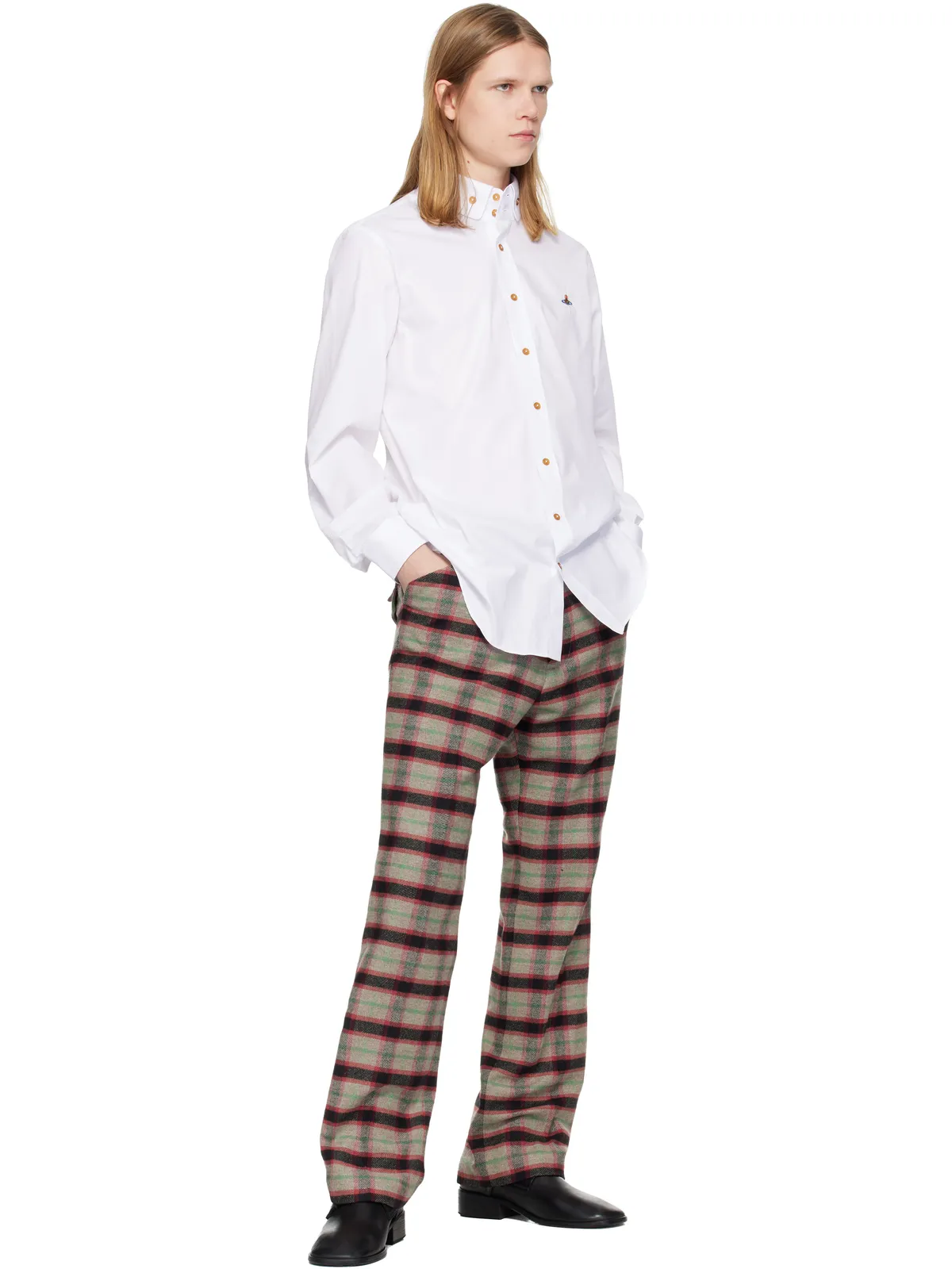 Vivienne Westwood Two Button Krall シャツ - 画像4