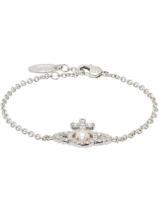 Vivienne Westwood Vivienne Westwood Olympia フェイクパール チェーンブレスレットの商品画像