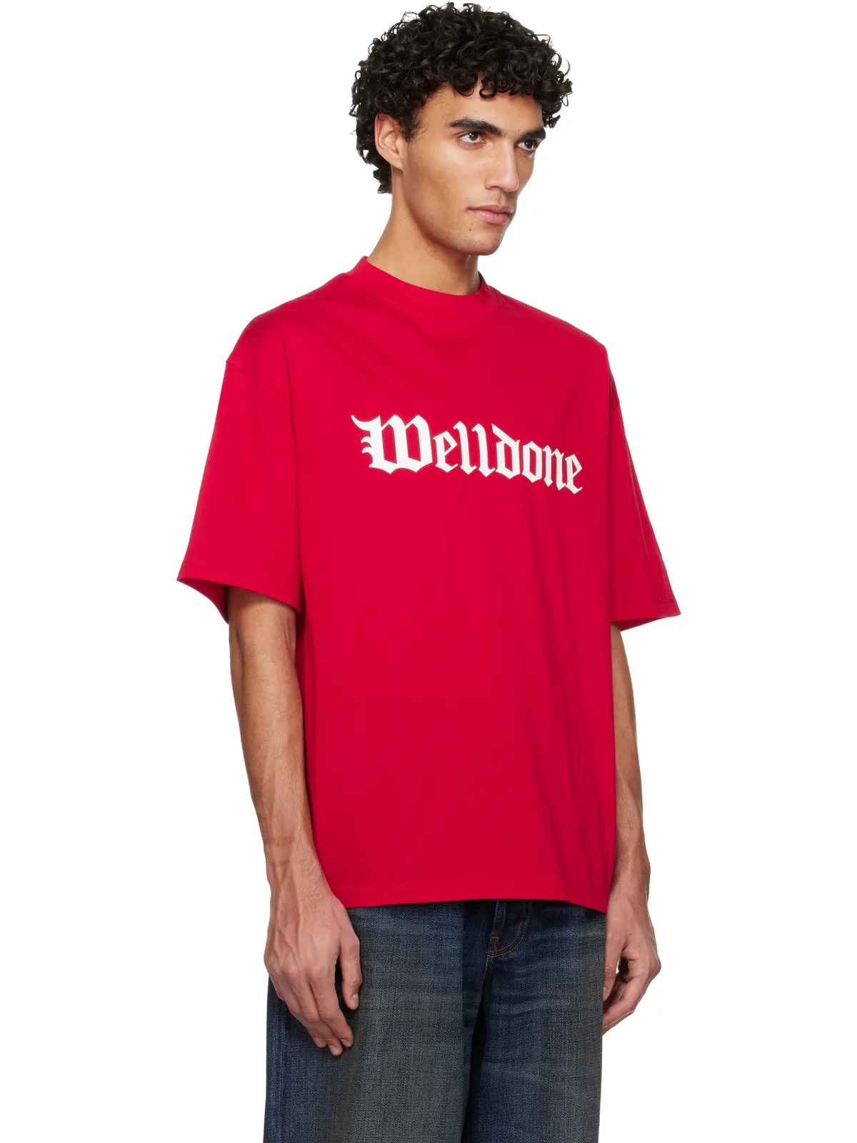 WE11DONE Gothic Logo Tシャツ - 画像2