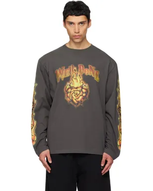 WE11DONE Fire 長袖Tシャツ - サムネイル1