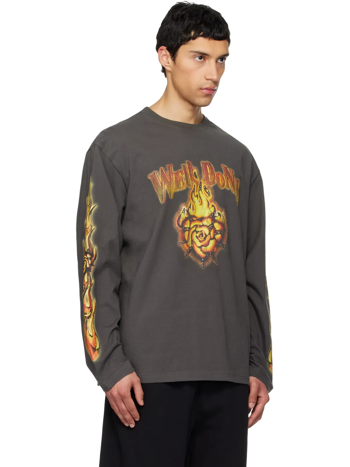 WE11DONE Fire 長袖Tシャツ - 画像2