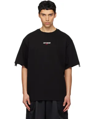 WE11DONE '1506' Logo テープ Tシャツ - サムネイル1