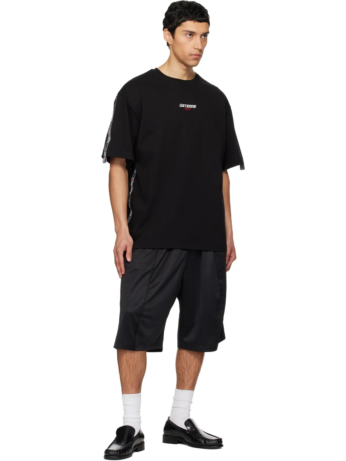 WE11DONE '1506' Logo テープ Tシャツ - 画像4