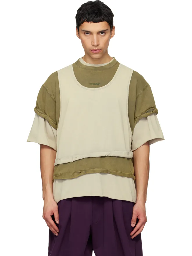 WE11DONE WE11DONE トリプルレイヤード ウォッシュ Tシャツの商品画像