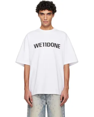 WE11DONE Large Basic Logo Tシャツ - サムネイル1