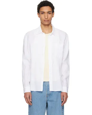 Merz b. Schwanen Relaxed Linen 長袖シャツ - サムネイル1